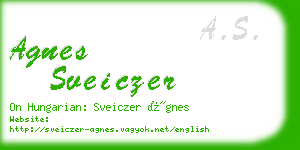 agnes sveiczer business card